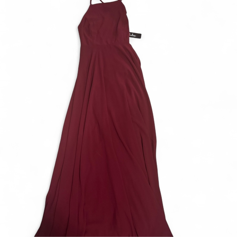 Lulus Burgundy Maxi Dress New With Tags Medium Wedding Guest Formal